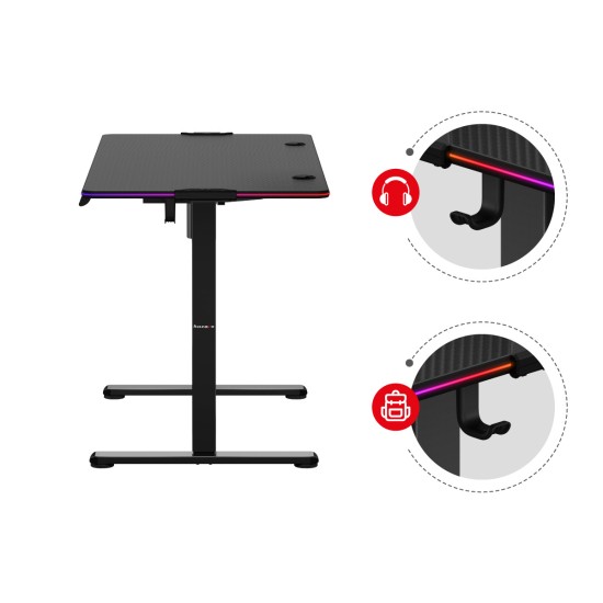 Huzaro Hero 8.2 RGB LED Electric Desk Black