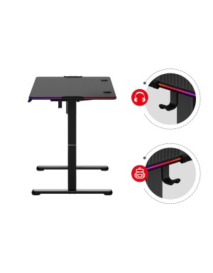 Huzaro Hero 8.2 RGB LED Electric Desk Black