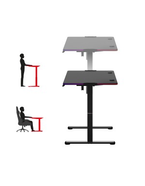 Huzaro Hero 8.2 RGB LED Electric Desk Black