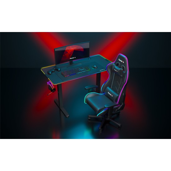 Huzaro Hero 8.2 RGB LED Electric Desk Black