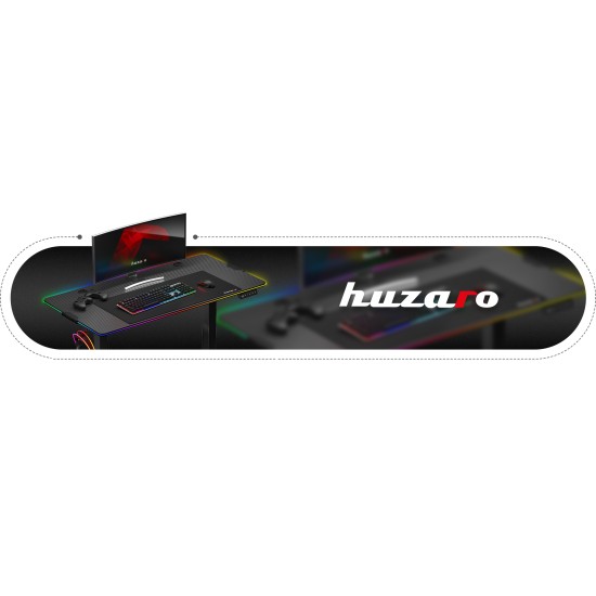 Huzaro Hero 8.2 RGB LED Electric Desk Black