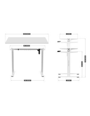 Electric Desk Stand Mark Adler Xeno 2.0 White