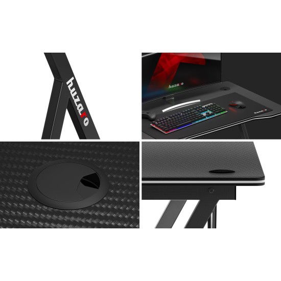 Huzaro Hero 1.4 Gaming Desk Black