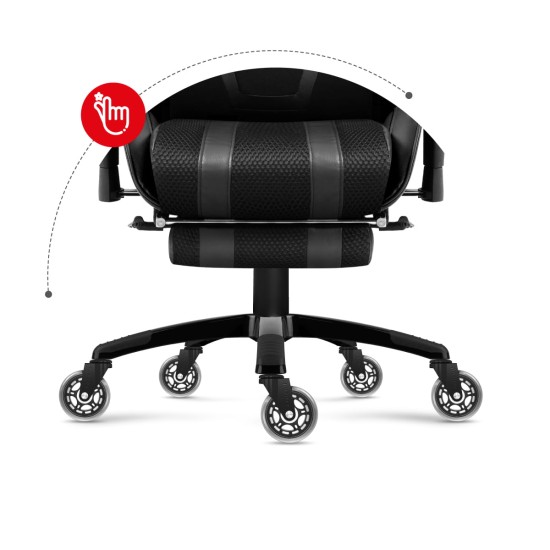 Casters 2.0 Black seat castors