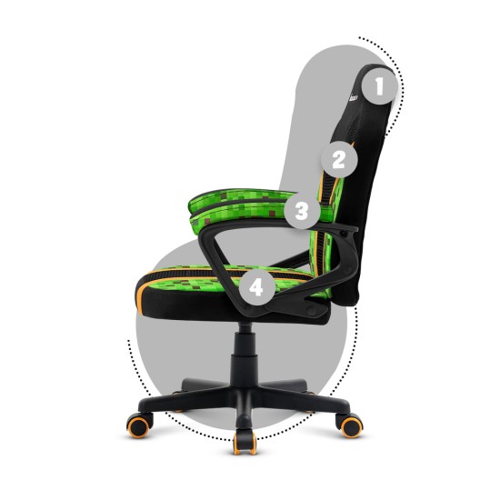 HUZARO RANGER 1.0 Pixel Mesh Children's Gaming Chair