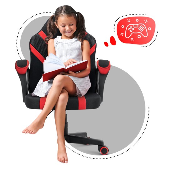 HUZARO RANGER 1.0 Red Mesh Children's Gaming Chair