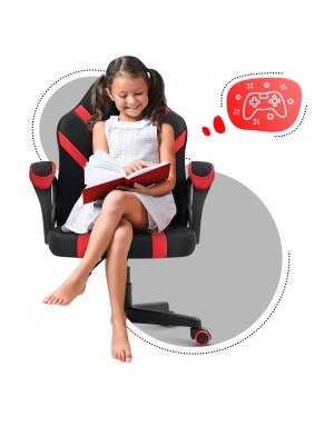 HUZARO RANGER 1.0 Red Mesh Children's Gaming Chair