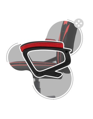 HUZARO RANGER 1.0 Red Mesh Children's Gaming Chair