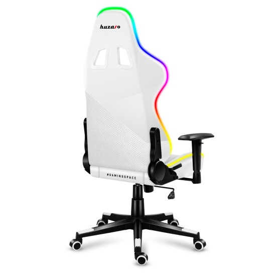 HUZARO FORCE 6.2 White RGB LED Gaming Chair