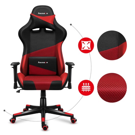 HUZARO FORCE 6.2 Red Mesh Gaming Chair