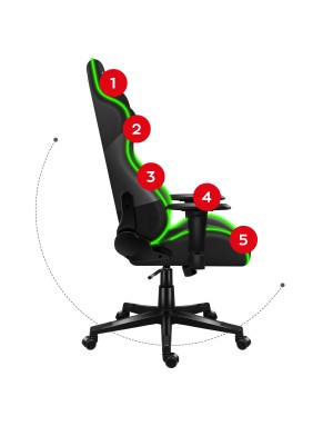 HUZARO FORCE 6.2 Black RGB LED Gaming Chair