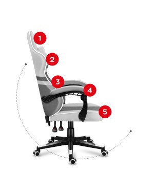 HUZARO FORCE 4.4 White Mesh Gaming Chair