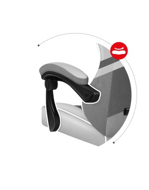 HUZARO FORCE 4.4 White Mesh Gaming Chair