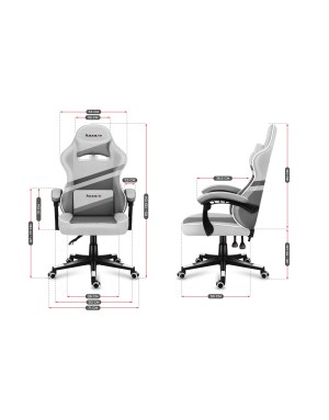 HUZARO FORCE 4.4 White Mesh Gaming Chair