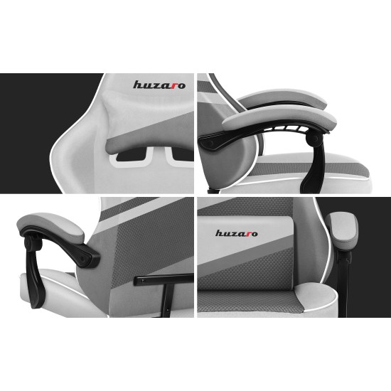 HUZARO FORCE 4.4 White Mesh Gaming Chair