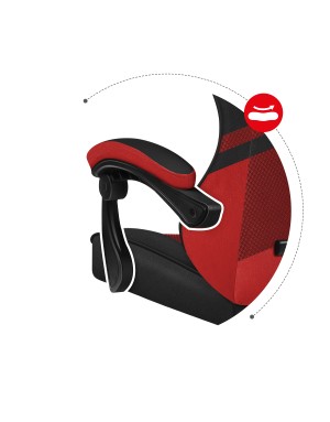 HUZARO FORCE 4.4 Red Mesh Gaming Chair