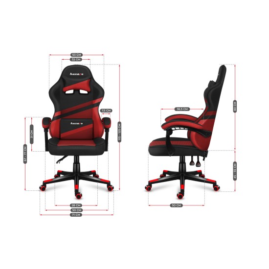 HUZARO FORCE 4.4 Red Mesh Gaming Chair