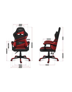 HUZARO FORCE 4.4 Red Mesh Gaming Chair