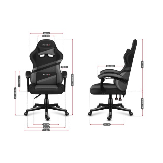 HUZARO FORCE 4.4 Grey Mesh Gaming Chair