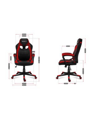 HUZARO FORCE 2.5 Red Mesh Gaming Chair