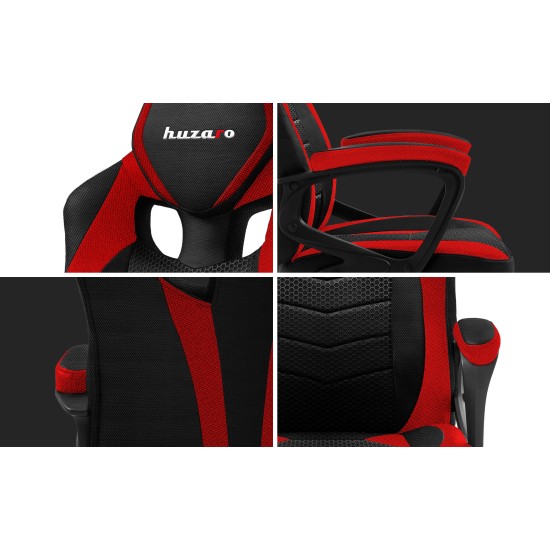 HUZARO FORCE 2.5 Red Mesh Gaming Chair