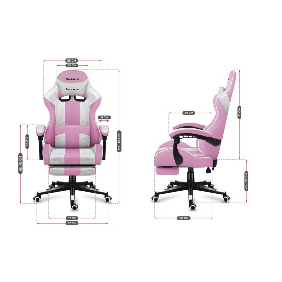 Huzaro Force 4.7 Pink Mesh gaming chair