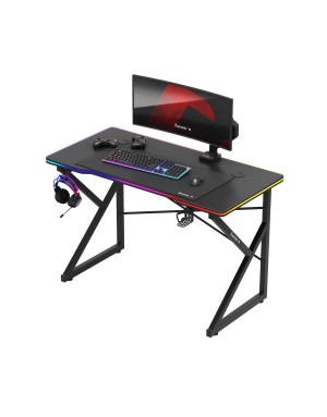 Hero 1.7 RGB gaming desk Black
