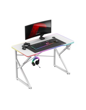 Hero 1.7 RGB White gaming desk