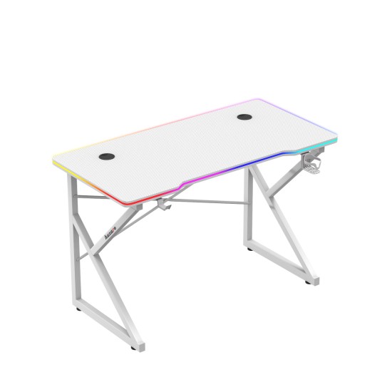 Hero 1.7 RGB White gaming desk