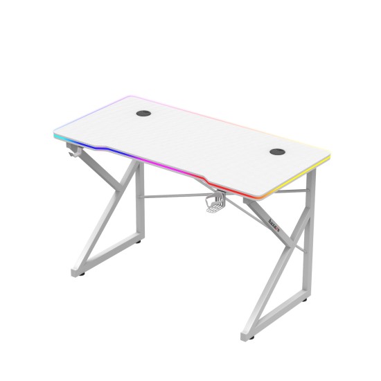 Hero 1.7 RGB White gaming desk