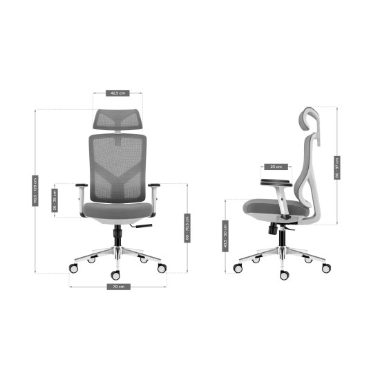 Mark Adler Manager 3.3 White ergonomic chair