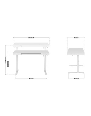 Mark Adler Leader 8.2 White electric desk