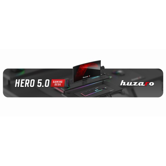 Huzaro Hero 5.0 Gaming Desk Black