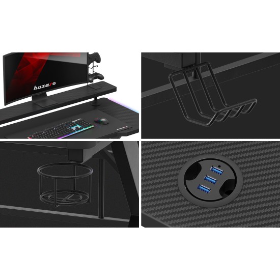 Huzaro Hero 5.0 RGB LED gaming desk