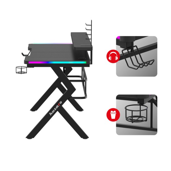 Huzaro Hero 5.0 RGB LED gaming desk