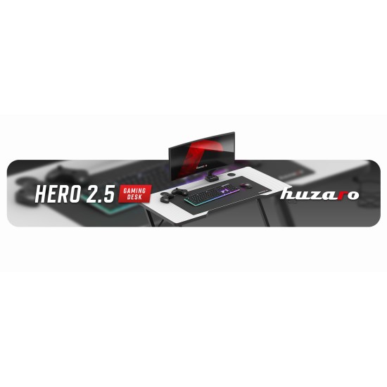 Huzaro Hero 2.5 White Gaming Desk