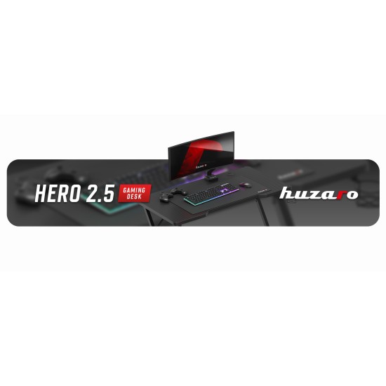 Huzaro Hero 2.5 Gaming Desk Black