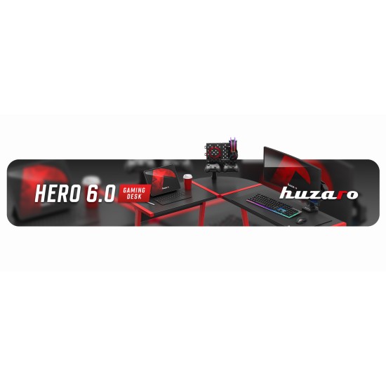 Huzaro Hero 6.0 Red Gaming Desk