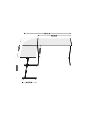 Huzaro Hero 6.0 White Gaming Desk