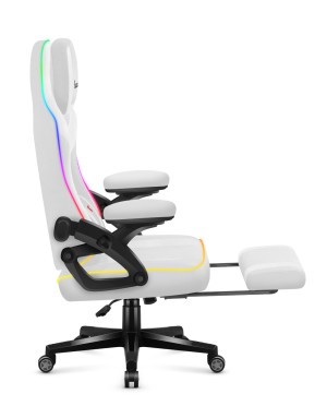Huzaro Force 4.6 White Mesh RGB Smart gaming chair