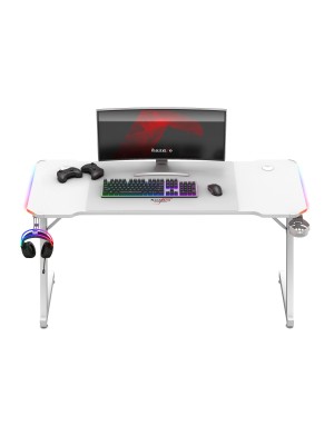 Huzaro Hero 3.3 White RGB gaming desk