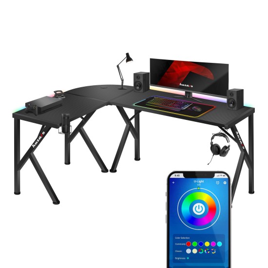 HUZARO Hero 6.3 RGB LED Gaming Desk