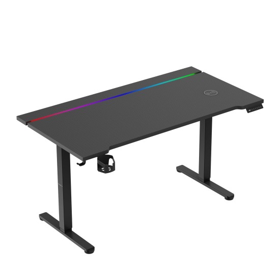 Huzaro Hero 8.7 RGB LED Electric Desk Black