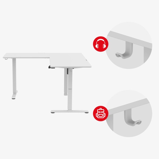 Huzaro Hero 9.5 White electric desk