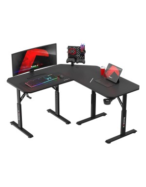 Huzaro Hero 7.3 Black corner desk with height adjustment