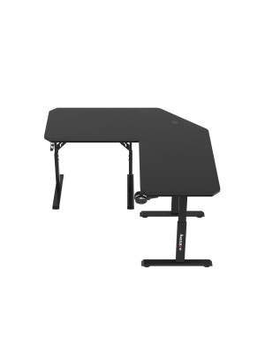 Huzaro Hero 7.3 Black corner desk with height adjustment