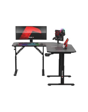 Huzaro Hero 7.3 Black corner desk with height adjustment