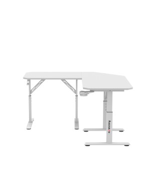 Huzaro Hero 7.3 White corner desk with height adjustment