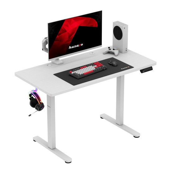 Huzaro Hero 8.1 White Electric Gaming Desk