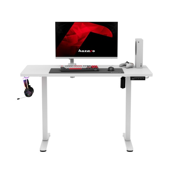 Huzaro Hero 8.1 White Electric Gaming Desk